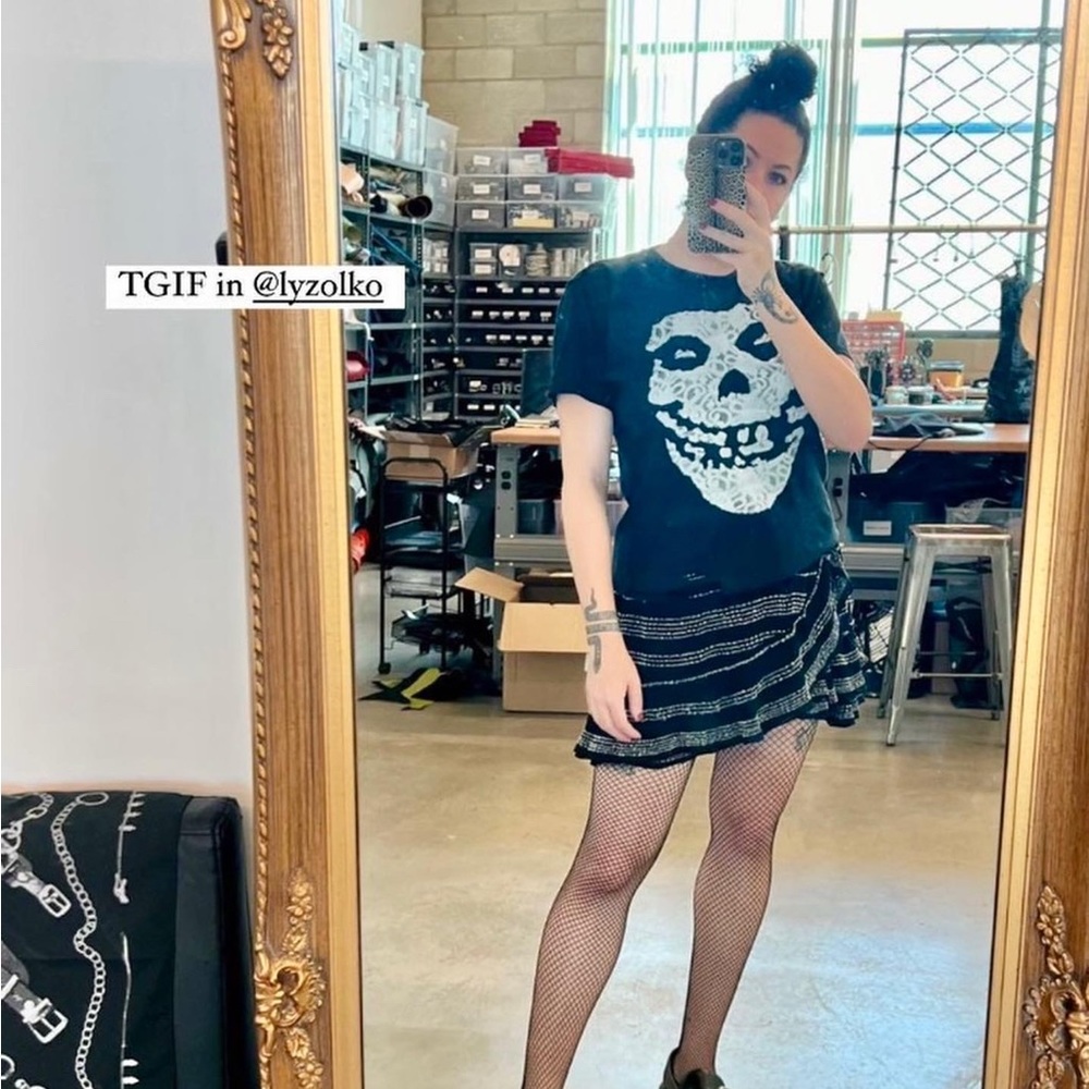 Lace Misfits Skull Vintage Tee 🖤